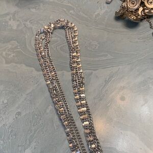 Silver Multi-Layered Necklace